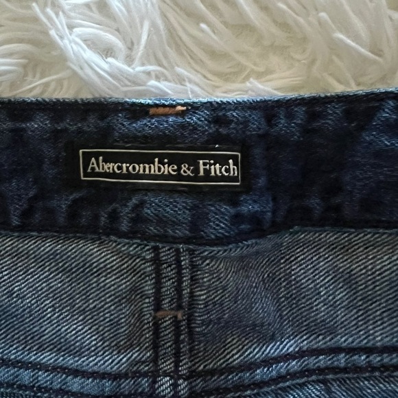 Abercrombie and Fitch Distressed Button Fly Denim Shorts - Picture 3 of 10